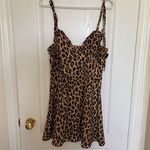 ZARA Leopard Print Mini Dress